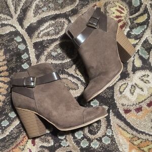 Brown Suede Ankle Boots